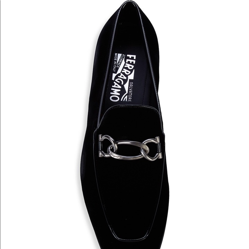Salvatore Ferragamo Formal Slip-On Velvet Loafers